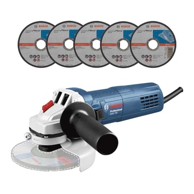 Esmerilhadeira angular 4.1/2", 710 W, 220 V~, GWS 700, com 5 discos, 06013A30E1