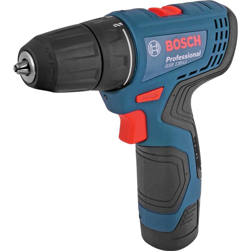 Parafusadeira/furadeira a bateria, 12 V 2,0 ah, carregador bivolt automático