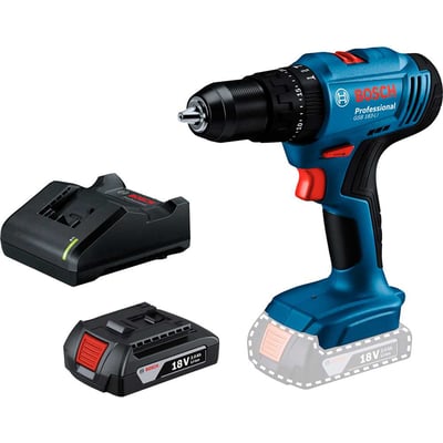 Parafusadeira/furadeira de impacto a bateria, 18 V (2 Ah), 0 601 9K9 1E4