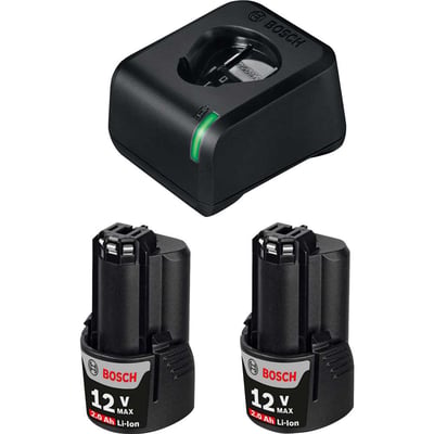 Carregador de bateria GAL 12V-20 Bivolt, com 2 baterias 12 V GBA 2,0 Ah, 1 600 A02 1KS