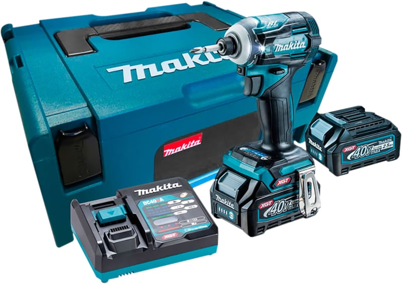 Parafusadeira de impacto 1/4", bateria 40 V - 2,5 Ah, 220 V~
