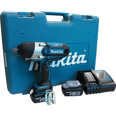 Chave de impacto, bateria 18 V, encaixe de 1/2"