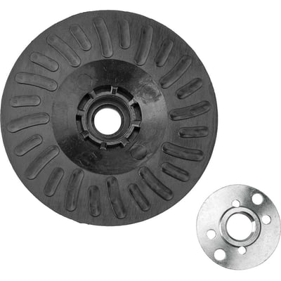 Suporte para disco de lixa 4.1/2", rígido e estriado, porca de aperto com rosca M14, DABP4RRM14