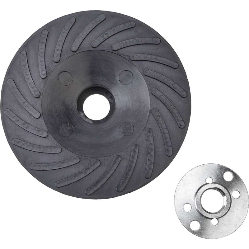 Suporte para disco de lixa 4.1/2", semirrígido e estriado, porca de aperto com rosca M14, DABP4SRM14