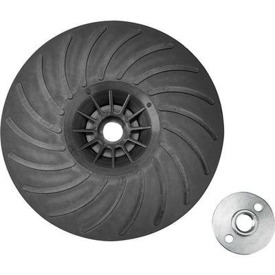 Suporte para disco de lixa 7", semirrígido e estriado, porca de aperto com rosca M14, DABP7SRM14