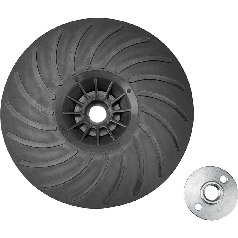 Suporte para disco de lixa 7", semirrígido e estriado, porca de aperto com rosca M14, DABP7SRM14
