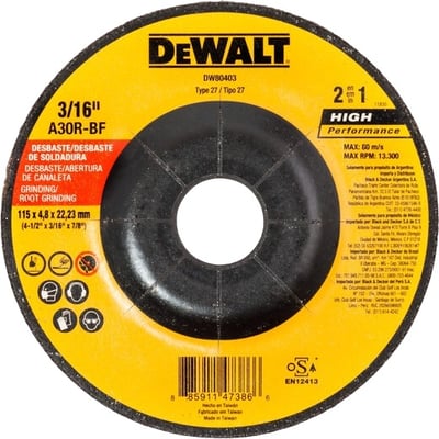 Disco de desbaste 115,0 mm x 4,8 mm x 22,22 mm