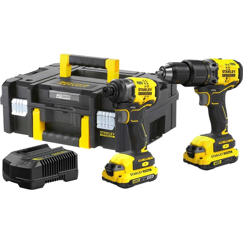 Kit parafusadeira/furadeira de impacto 1/2" e parafusadeira de impacto 1/4", com 2 baterias e carregador bivolt, SBDI465D2T-BR