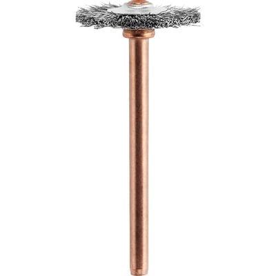 Escova circular para microrretífica, aço inox, 19 mm
