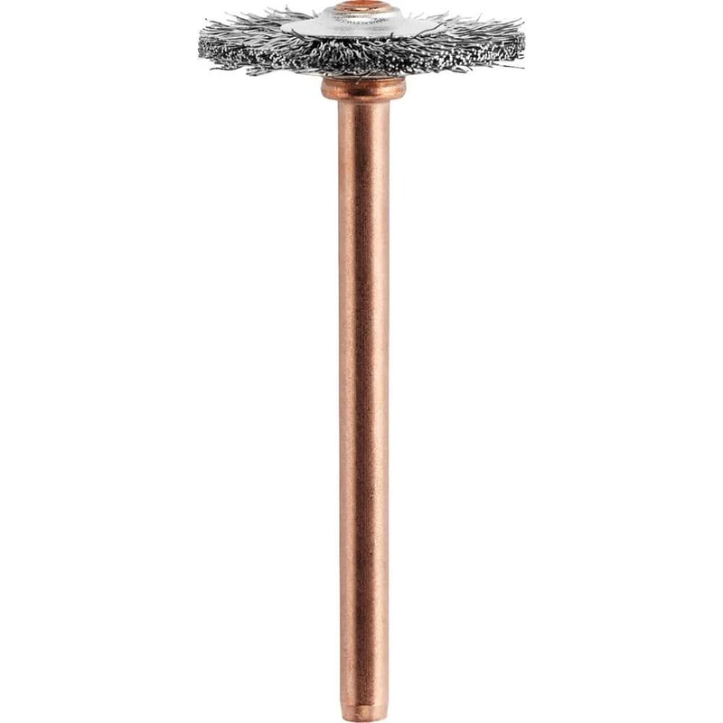 Escova circular para microrretífica, aço inox, 19 mm