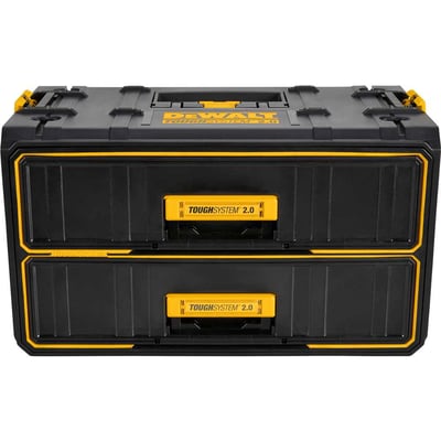 Caixa plástica para ferramentas, tipo gaveta dupla, ToughSystem 2.0, DWST08320