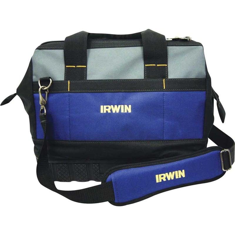 Mala para ferramentas, 16", base borracha, 6 bolsos