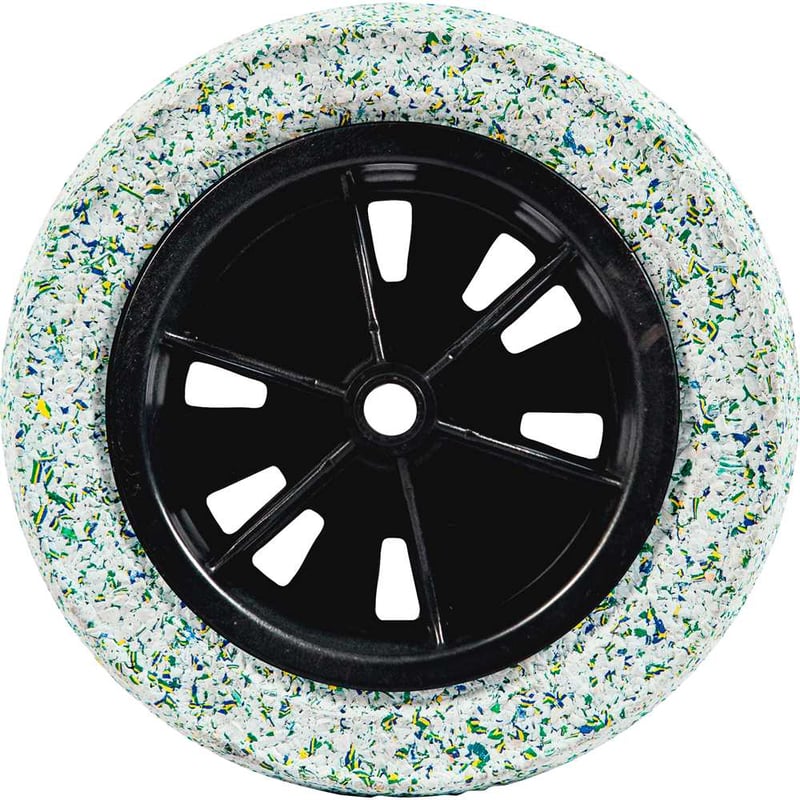 Roda completa com pneu maciço, linha leve, 109