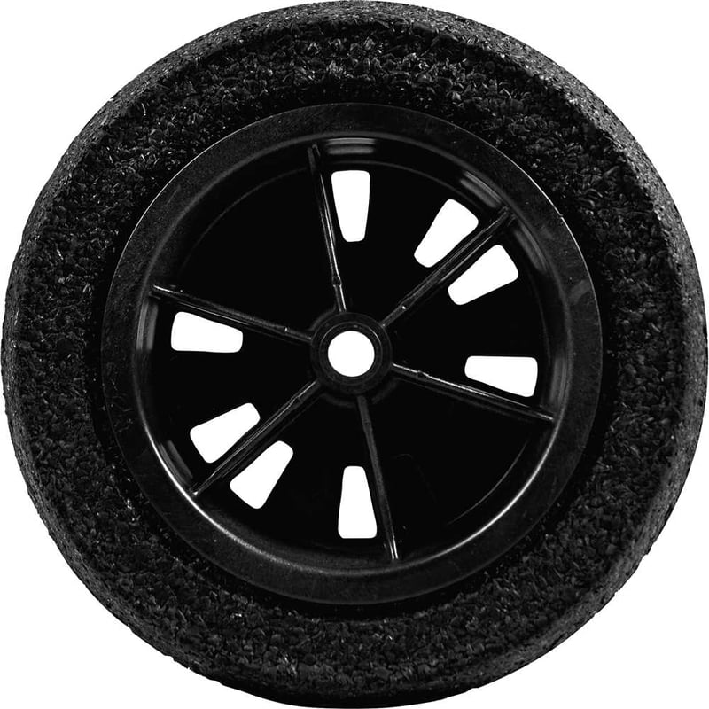 Roda completa com pneu maciço, linha forte, 142