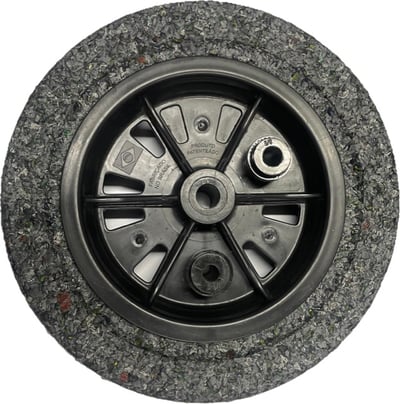 Roda completa com pneu maciço, 3,25" x 8", 150 kgf, linha Forte, 3952