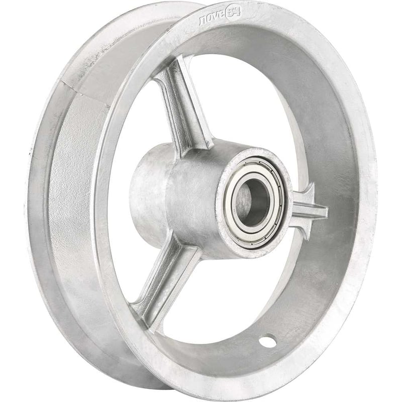 Aro de alumínio 8", com rolamento, para pneus 3,25" ou 3,50"