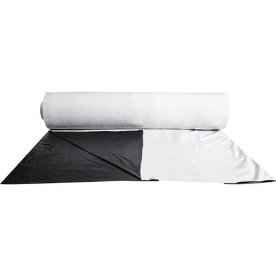 Filme plástico preto e branco para solo, agromulching, 1,8 m x 500 m, 24 kg, PAAGMULC00034AA