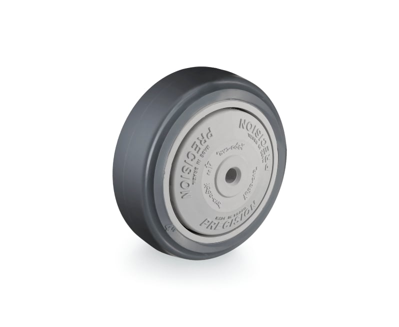 Roda 4", de borracha injetada, cinza, R 412 BPNC, RODCAR