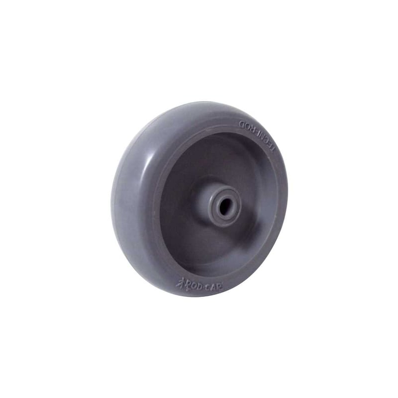 Roda 5", de borracha injetada, cinza, R 512 BP, RODCAR