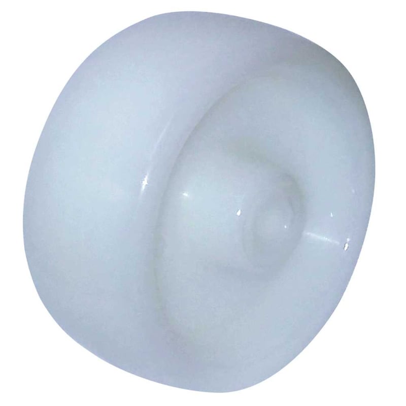 Roda 3", de nylon, branca, R 312 N, RODCAR