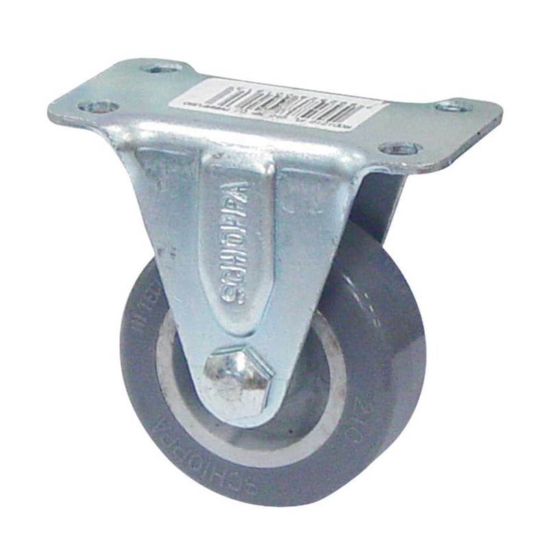 Rodízio fixo industrial leve 2", de resina termoplástica, cinza, FL 210 BP