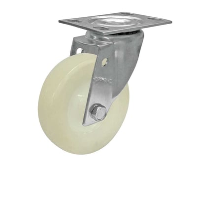 Rodízio giratório 3", de nylon, branco, GLR 310 NN, RODCAR