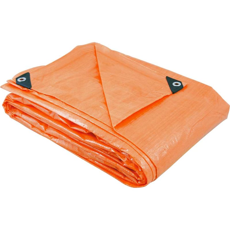 Lona de polietileno laranja 5 m x 4 m