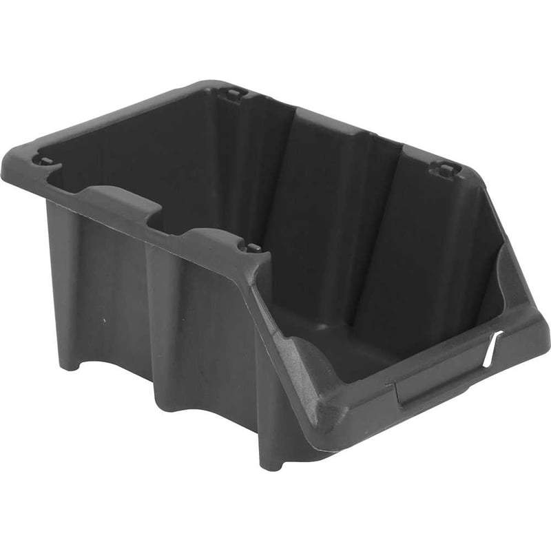 Gaveteiro plástico, nº 5, 12,0 cm x 15,0 cm x 26,0 cm,modelo prático, preto