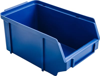 Gaveteiro plástico, nº 4, azul, 9,2 cm x 11,3 cm x 20,0 cm, NACIONAL