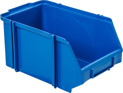 Gaveteiro plástico, nº 6, azul, 14,0 cm x 18,5 cm x 29,0 cm, NACIONAL