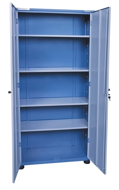 Armário com portas de aço, 4 prateleiras reguláveis, AM-71