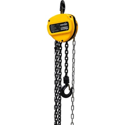 Talha manual, 1 tonelada (1 tf), elevação 3 m