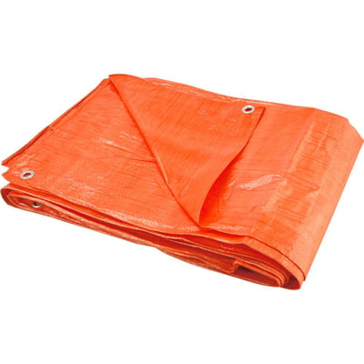 Lona de polietileno laranja 7 m x 4 m, 100 micra, VONDER LEVE