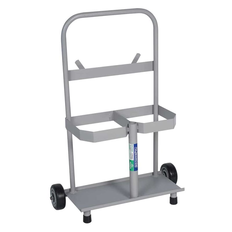 Carrinho para transporte de cilindro de oxigênio e acetileno, para 2 cilindros P, TM-22