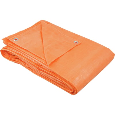 Lona de polietileno laranja 8 m x 5 m
