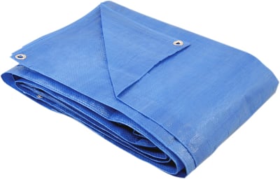 Lona de polietileno azul 4 m x 3 m