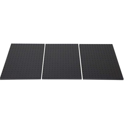 Painel metálico para ferramentas com 3 módulos