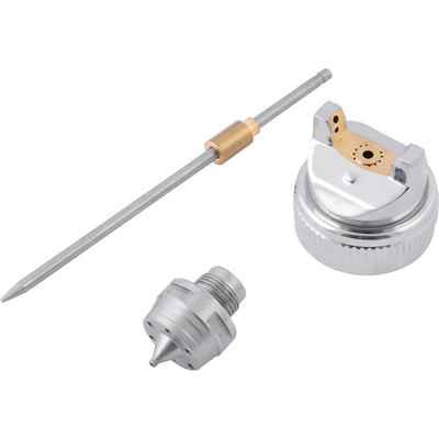 Jogo de agulha e bico de 1,7 mm, capa, anel trava e anel de vedação para pistola de pintura modelo PGV 200