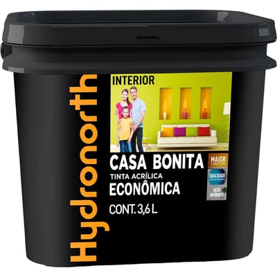 Tinta acrílica fosca, cor elefante, 3,6 L