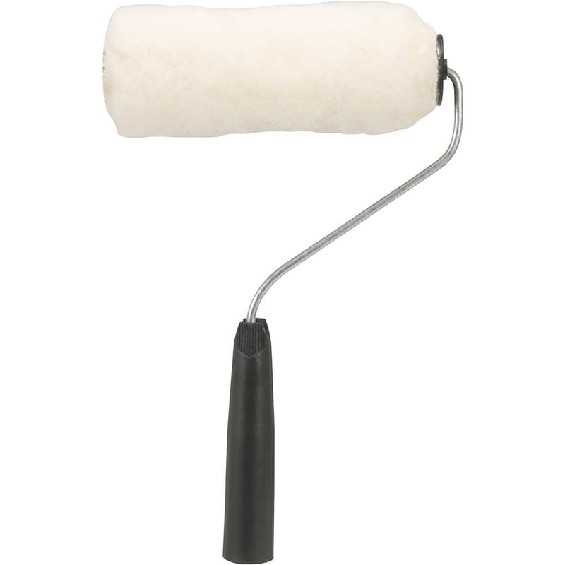 Rolo de lã para pintura, 9 cm, com suporte