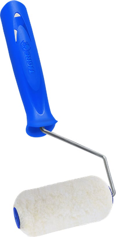 Rolo de pele de carneiro para pintura, 9 cm, com suporte, 1346-090