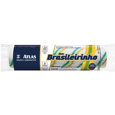 Rolo para pintura de poliamida sem suporte, 23 cm, BRASILEIRINHO, AT2014