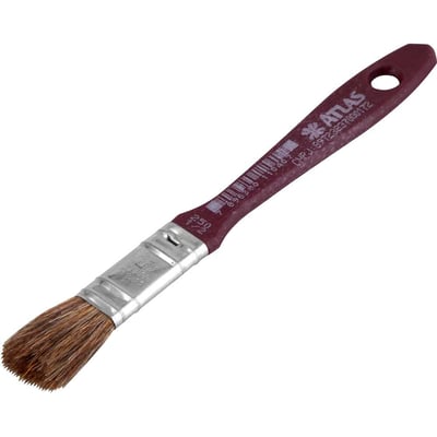 Pincel cerdas seda, 1/2", para verniz, acabamento fino