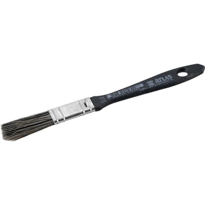 Pincel 1/2", com cerdas gris, cabo preto, Batalha, 300/1