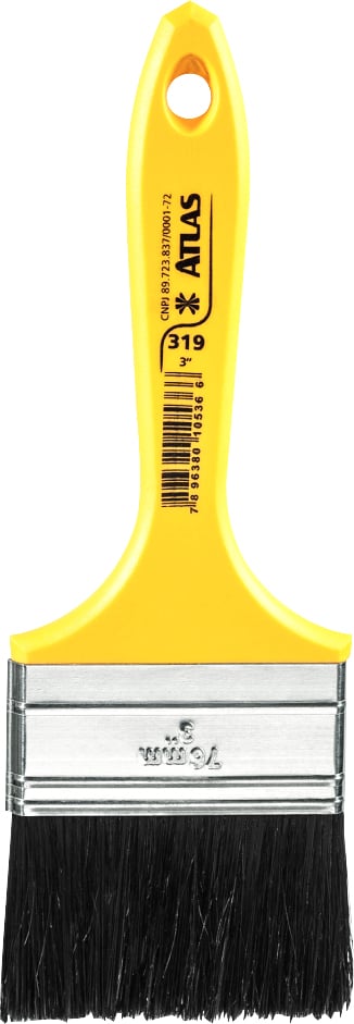 Pincel cerdas preta, 3" médio