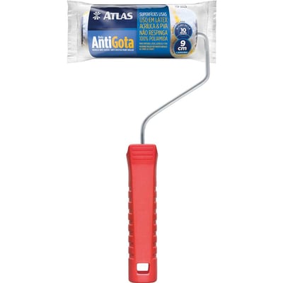 Rolo para pintura, 9 cm, com garfo, antigota, 321/9