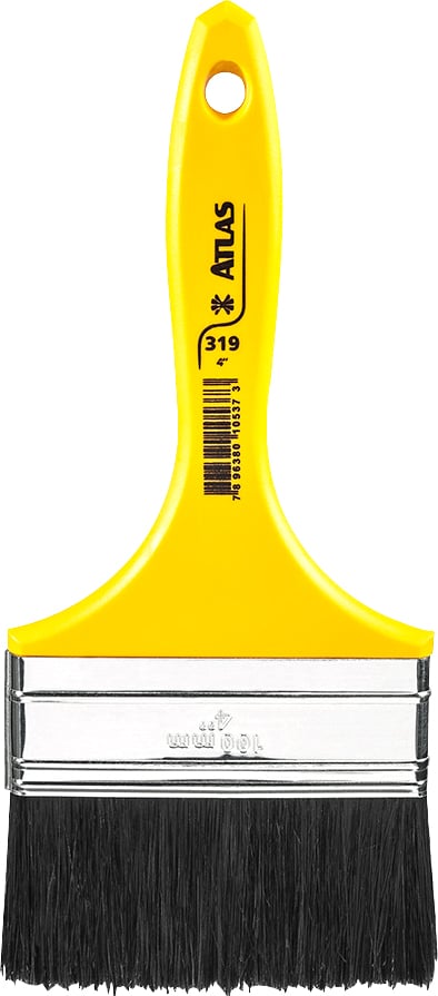 Pincel cerdas preta, 4" médio