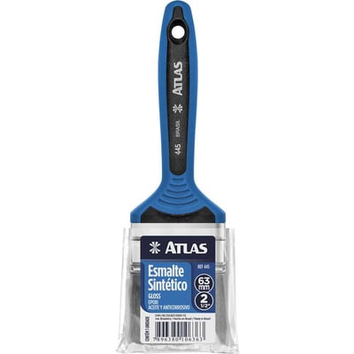 Pincel cerdas pretas, 2", prof. 445, cabo azul