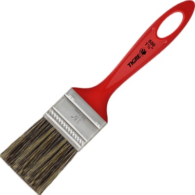 Pincel trincha simples 1.1/2", cerda gris