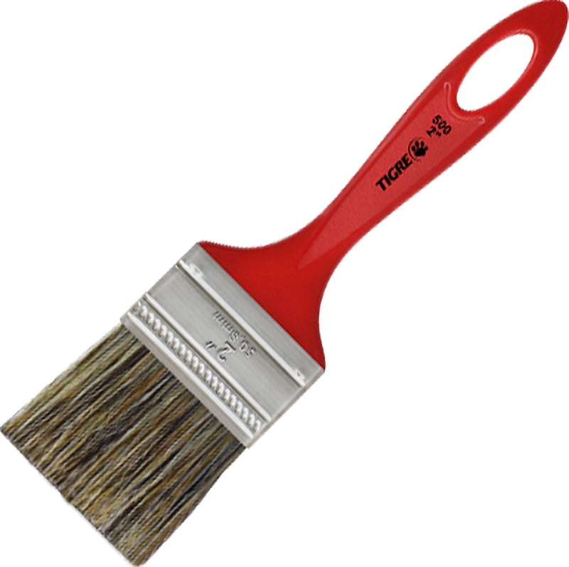 Pincel trincha simples 2", cerda gris
